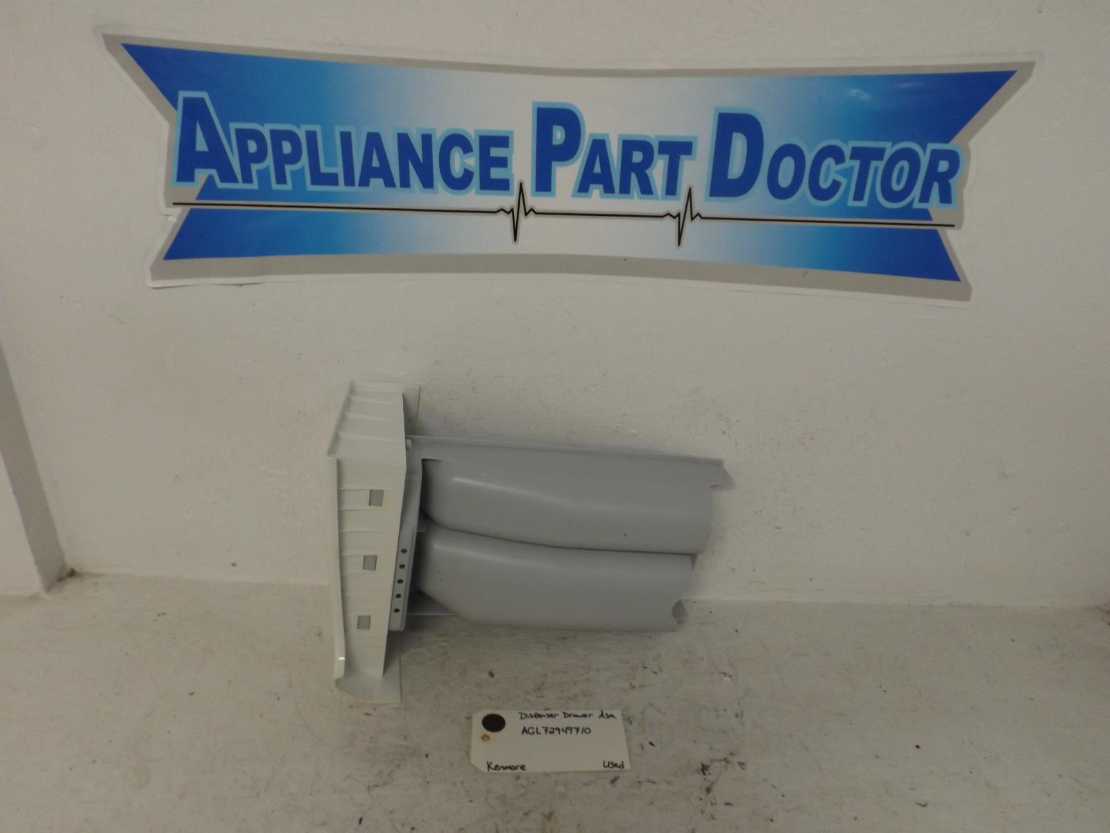 Kenmore Washer AGL72949710 Dispenser Drawer Assembly Used Kenmore Washer AGL72949710 Dispenser Drawer Assembly Used